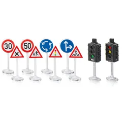 Ampeln mit Verkehrsschildern