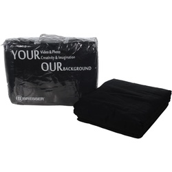 BRESSER Hintergrundtuch Y-9 Hintergrundstoff 2,5 x 3m Schwarz schwarz