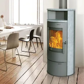 THERMIA Kaminofen München Naturstein grau 7 kW