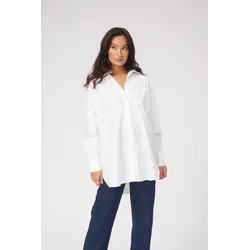 Oversized Hemd - weiß - Damen - TeeShoppen