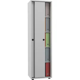 VCM Ulas Aktenschrank 49 x 38 x 168 cm weiß