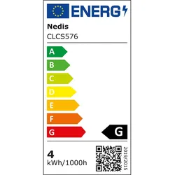 Nedis Weihnachtsbeleuchtung - Cluster - 576 LED's - Warmweiss - 4.20 m - Lichteffekte: 7 - Innen- und Aussenbereich - Netzstromversorgung