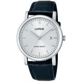 Lorus Klassik Herren-Uhr mit Palladiumauflage und Lederband RG839CX9