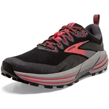 Brooks Cascadia 16 GTX Damen black/blackened pearl/coral 36,5