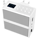 Steckdosenradio mit DAB+/FM, Bluetooth, USB, Freisprecher & Akku, 6 W