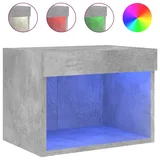 vidaXL Nachtschrank mit LED-Leuchten 3100 x 0 x 950 cm Grau