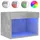 vidaXL Nachtschrank mit LED-Leuchten 3100 x 0 x 950 cm Grau