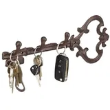 Relaxdays 4 x Schlüsselbrett Vintage braun