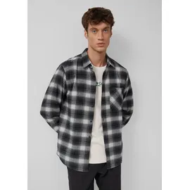 s.Oliver Kariertes Hemd aus Flanell Schwarz/Weiß XL