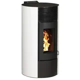 Pelletofen Paola 9  (8,9 kW, Raumheizvermögen: 250 m3, 0,73 kg/h - 1,96 kg/h, Farbe Verkleidung: Weiß)
