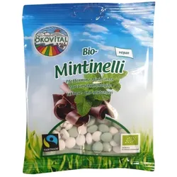 Ökovital Mintinelli Pfefferminze Zartbitterschokolade bio