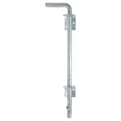 Bodenschieber, feuerverzinkt, Gesamthöhe 400 mm, Abstand Bolzen - Tor 30 mm
