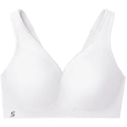 GLAMORISE Nahtloser MagicLift-Sport-BH - Weiss Unterwäsche   Damen 