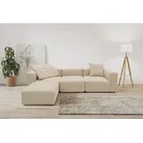 Raum.Id Ecksofa Gerrid L-Form« Cord-Bezug, Modulsofa, bestehend aus Eck- und Mittelelement + Hocker
