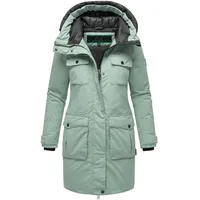 Navahoo Damen, Winterjacke Jacke mit Kapuze Eissturm 14 Smokey Mint Gr. M - M