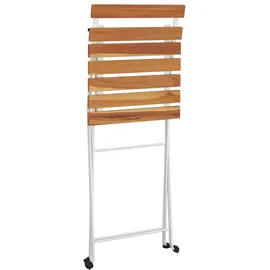 vidaXL Gartenstuhl 43,6 x 96,1 x 79 cm braun 2 St.