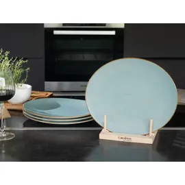 CreaTable Steakteller Vintage Nature 4-tlg blau