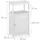 Relaxdays Badschrank 45 x 115 x 30 cm Weiß