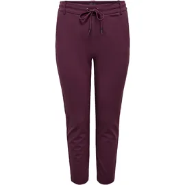 ONLY CARMAKOMA Jogger Pants "CARGOLDTRASH LIFE CLASSIC PANT NOOS", Damen, Gr. 48, Länge 32, port royale, Milano Rib, Obermaterial: 63% Viskose, 32% Nylon, 5% Elasthan, unifarben, gerade, unten schmal lang, Hosen, Viskosemischung, regular fit