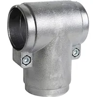 GAH Alberts Alberts T-Stück Barrierenrohre und Wäschetrockengerüste zweiteilig, Aluminium, Ø 48 mm