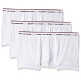 Tommy Hilfiger Herren 3er Pack Boxershorts Low Rise Trunks Baumwolle, Weiß M