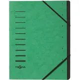 Pagna Ordnungsmappe 7 Fächer grün,