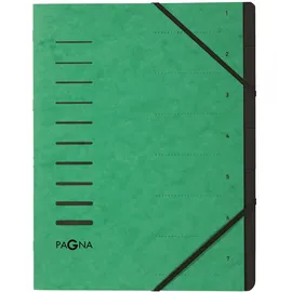 Pagna Ordnungsmappe 7 Fächer grün,