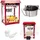 Usorteret Popcornmaschine mit rotem Dach