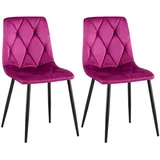 furnicato Esszimmerstuhl Clairton 85x45x55 cm lila (1 St) lila