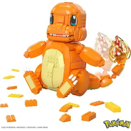 MEGA Pokémon Jumbo Glumanda Collector Figur (beweglich), Bauset - Orange