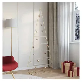 vidaXL Metall Weihnachtsbaum Gold 211 cm