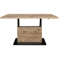 Mäusbacher Lift Couchtisch Schwarz Eiche 120 x 49-68 x 70 cm
