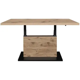 Mäusbacher Lift Couchtisch Schwarz Eiche 120 x 49-68 x 70 cm