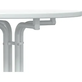 vidaXL Bartisch Ø60 x 110 cm Weiß