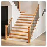 vidaXL Treppenstufen 4 Stk. Hellbraun 120x25x2 cm Massivholz Eiche vidaXL