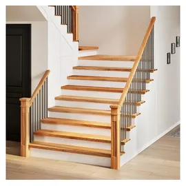 vidaXL Treppenstufen 4 Stk. Hellbraun 120x25x2 cm Massivholz Eiche vidaXL