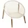 Atmosphera Sessel Raina Baumwolle 0 x 0 x 0 cm Weiß