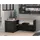 Symbiosis Angle TV-Schrank 90 Lowboard 90 x 90 x 45 cm Schwarz/Eiche