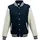 Just Hoods by AWDiS Varsity Jacke Oxford Navy/White XS