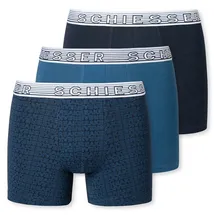 SCHIESSER Jungen Shorts im Pack - Serie "95/5", Unterhose, Organic Cotton Blau 152
