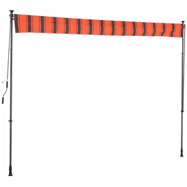 Konifera Klemmmarkise 350 x 150 cm Orange/Braun
