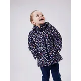 NAME IT Mädchen NMFMAXI Jacket AOP NOOS Kurzjacke, Dark Sapphire/AOP:Heart, 92