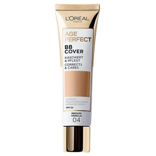 L'Oréal Paris Getöntes Feuchtigkeitsserum Age Perfect BB Cover 04 Medium Vanilla, 1 Stück