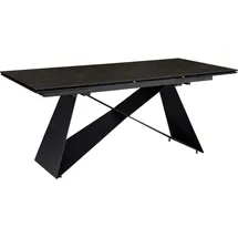FineBuy Esstisch 180 x 78 x 95 cm Schwarz