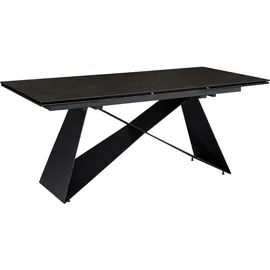 FineBuy Esstisch 180 x 78 x 95 cm Schwarz