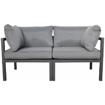 Jet-Line Rhodos Gartensofa 2-Sitzer Aluminium anthrazit/grau