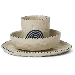 Ferm Living - Naive Ceramic Set, deep blue