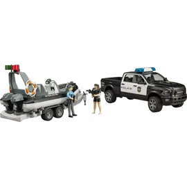Bruder 02507 - RAM 2500 Polizei Pickup schwarz/weiß 1:16