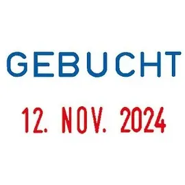 Colop Datumstempel mit Text "Gebucht"
