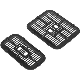 Homcom Heißluftfritteuse 8,5L Fritteuse mit Doppelkammer, 8 in 1 Rezeptur, Schwarz